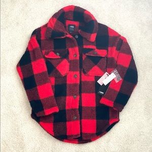 Red Flannel Fleece Jacket *NWT*